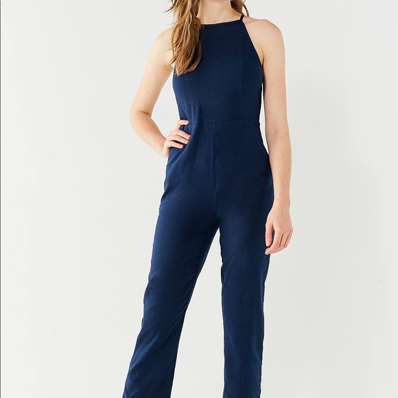 urban outfitters blue jumpsuit